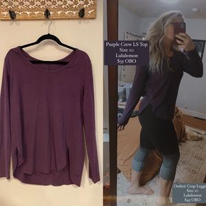 Lululemon Scoop Neck LS Top